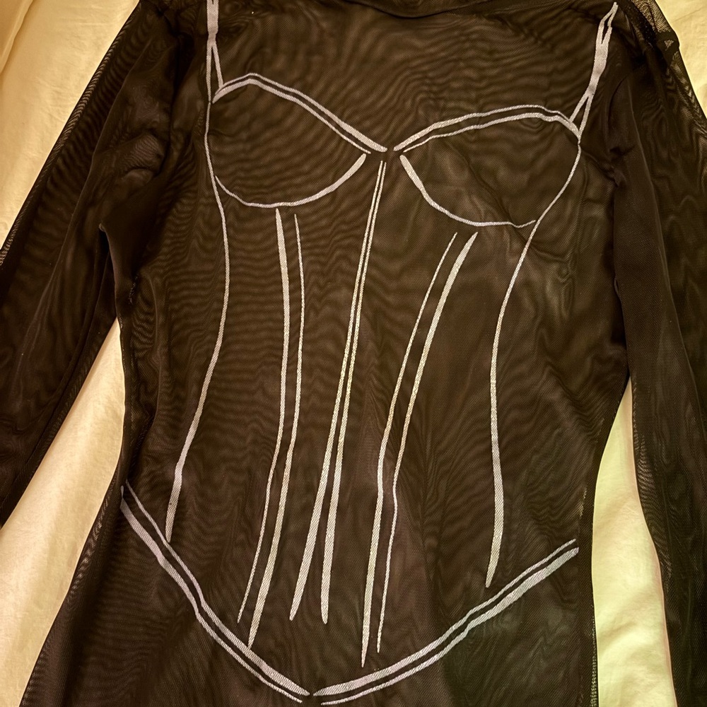 Vintage Gaultier Mesh Mini Dress